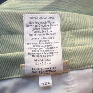 Pottery Barn Kids Full Length Green Curtains 4